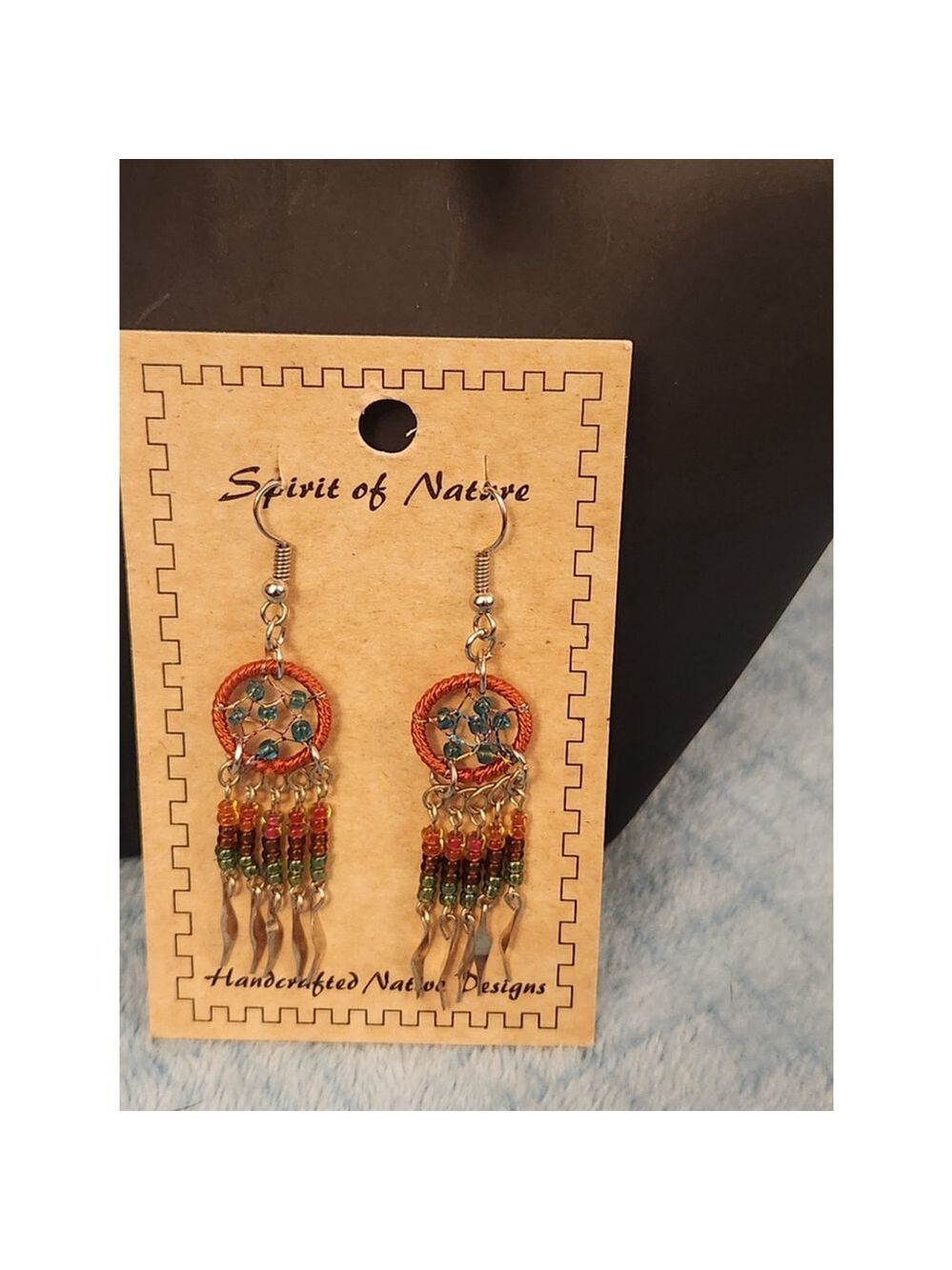 Spirit of Nature Dreamcatcher Dangle Earrings
